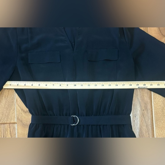 Belted Black Shirt Dress - Picture 3 of 11